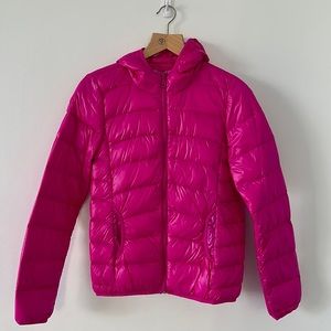 NWT Women’s Aqua By Bloomingdales Pink Puffer Coat  Size: Medium